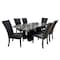 Global Furniture Usa Transitional Paper, Velvet D03 Dining Table + D03Dc Black 4506 - alternate 1
